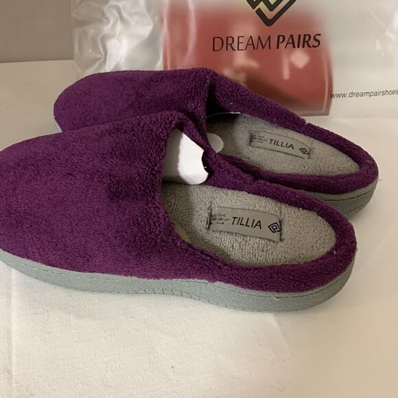 Tillia house slippers purple & Size 5-6 - Picture 2 of 5